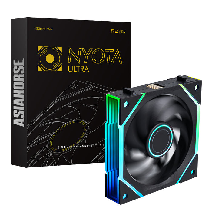 Asiahorse NYOTA Pro Reverse Black A-RGB 120mm PWM Fan