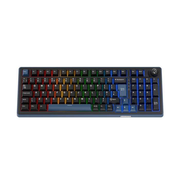 Ducky OK-M Tri-Mode Black-Blue Mechanical Keyboard