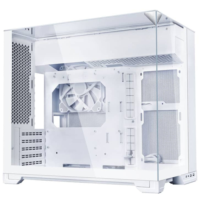 Lian Li O11 Vision-M White TG Dual Chamber Micro-ATX PC Case