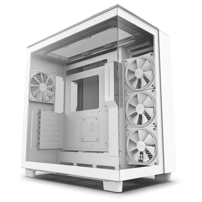 NZXT H9 Elite RGB White Dual-Chamber ATX PC Case