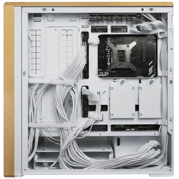 Lian Li Lancool 217 White Wood ATX PC Case