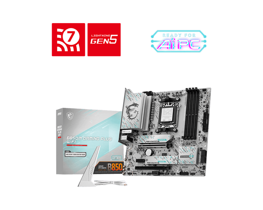 MSI B850M Gaming Plus WIFI Micro-ATX AM5 Motherboard