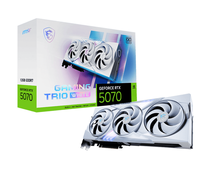 MSI RTX 5070 Gaming Trio OC White 12GB Graphics Card