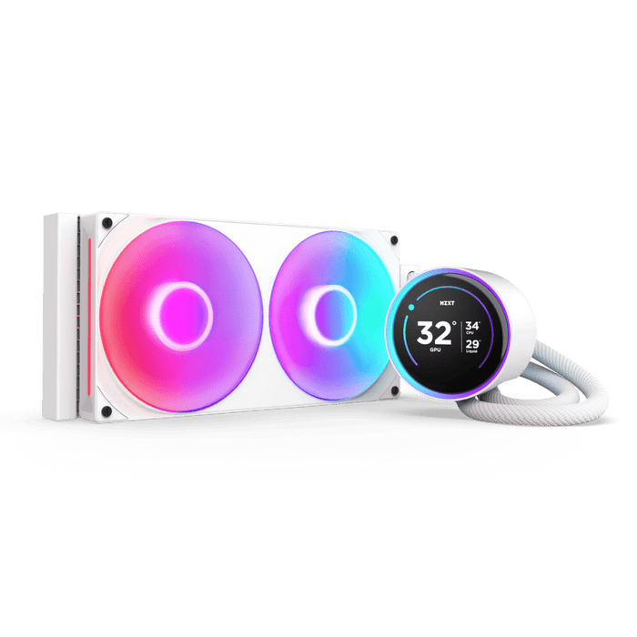 NZXT Kraken 280 Elite RGB 2024 White LCD AIO Liquid Cooler