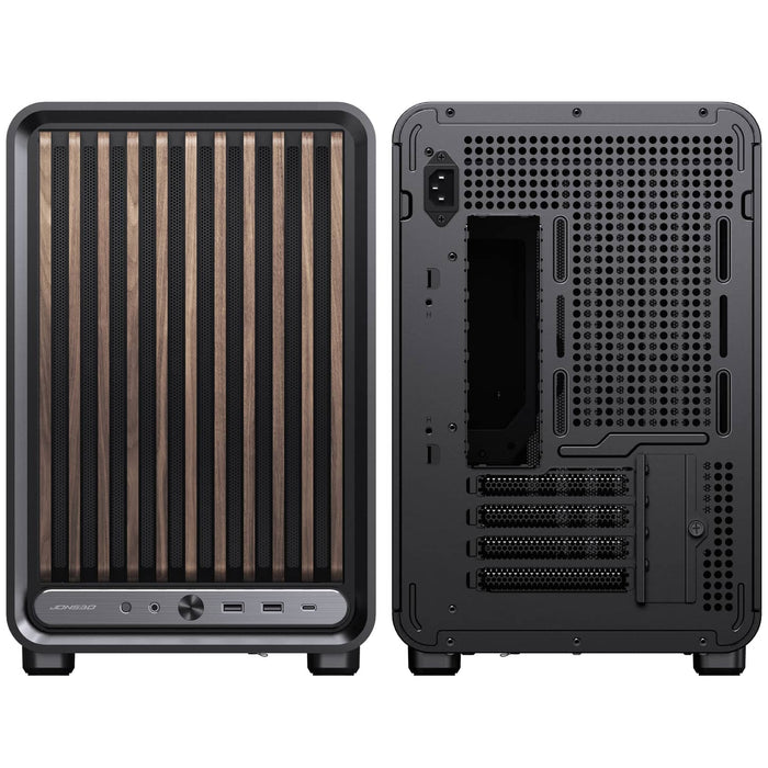 Jonsbo D33 Wood Tempered Glass MATX Case - Black