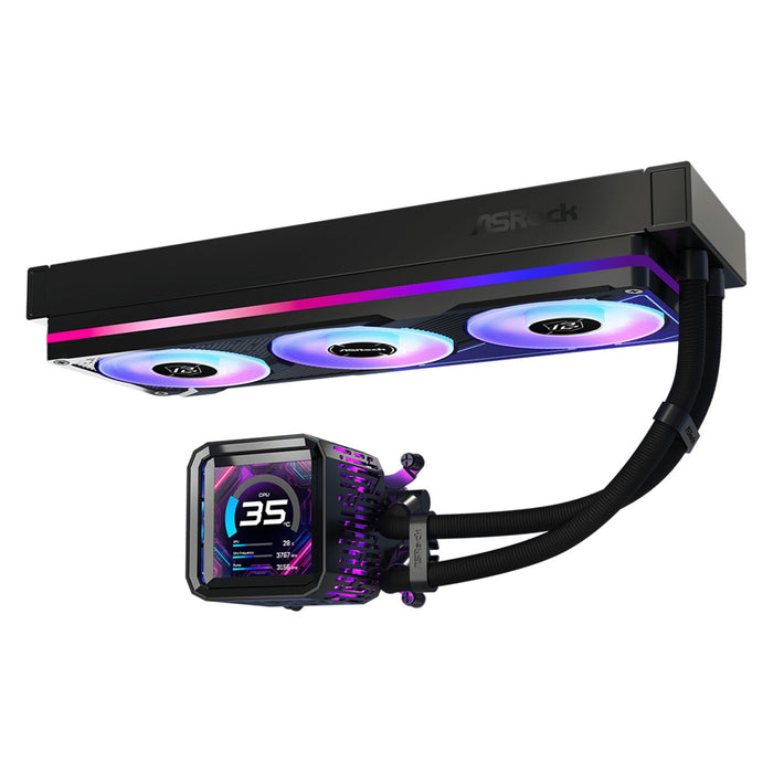 ASRock Phantom Gaming 360mm LCD AIO Liquid Cooler