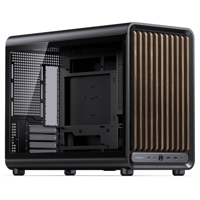 Jonsbo D33 Wood Tempered Glass MATX Case - Black