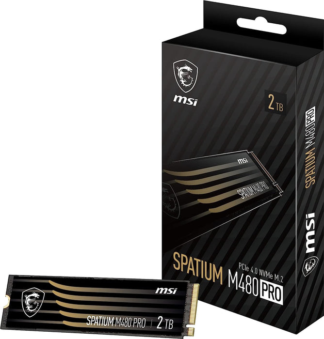 2TB MSI SPATIUM M480 PRO PCIe 4.0 NVMe M.2 SSD