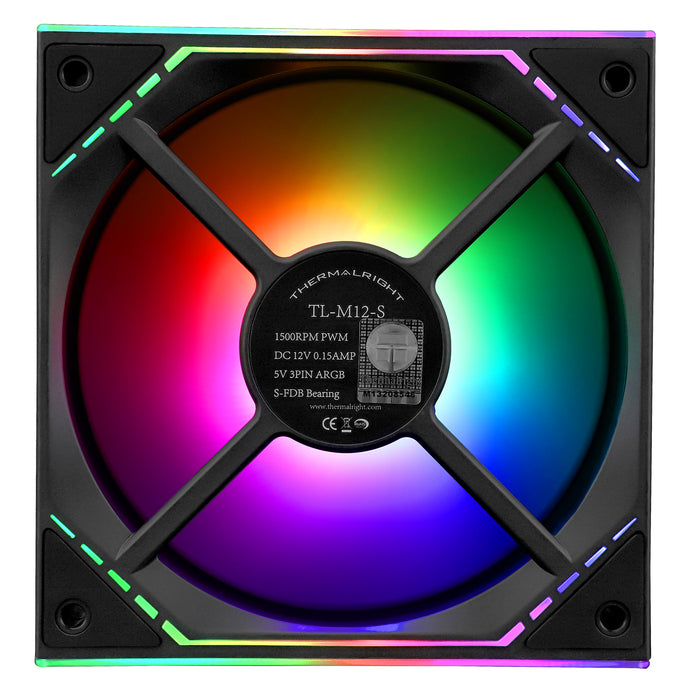 Thermalright TL-M12-S Black A-RGB 120mm PWM Fan
