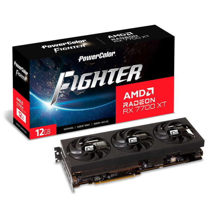 12GB PowerColor RX 7700 XT Fighter OC Graphics Card