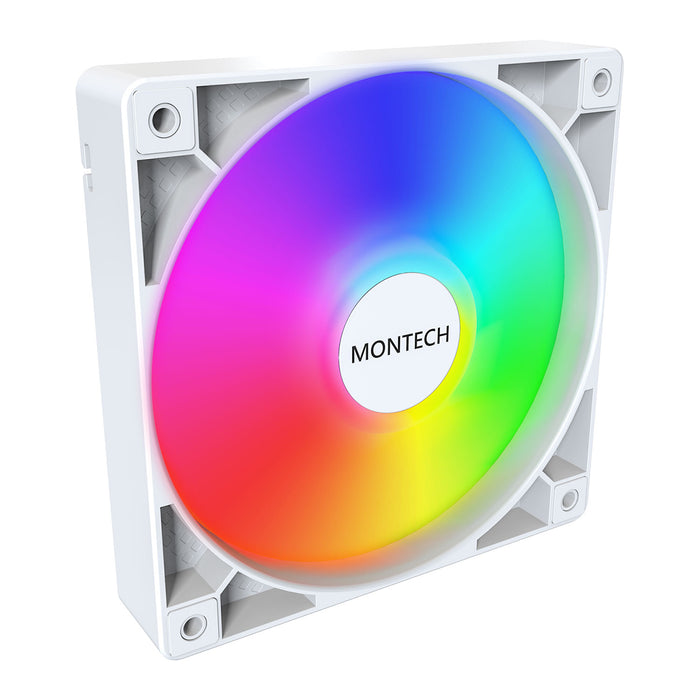 Montech GF120 ARGB 120mm White PWM Triple Pack