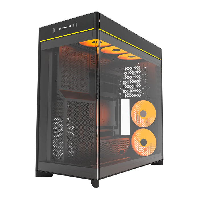 Montech HS02 PRO ARGB Reversible Black ATX Case
