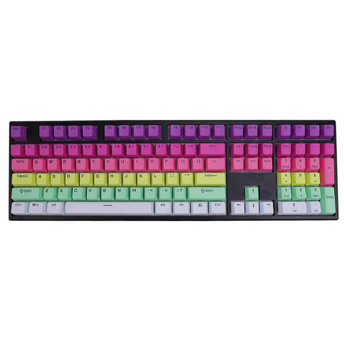 Monsgeek Rainbow Gradient OEM Profile PBT Keycaps