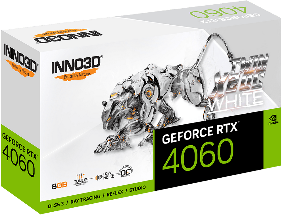 Inno3D RTX 4060 Twin X2 OC White 8GB Graphics Card