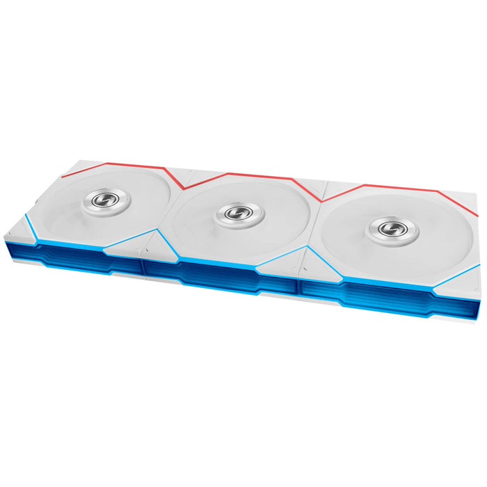 Lian Li UNI FAN TL FLEX 120mm Triple Fan Pack with Controller - White