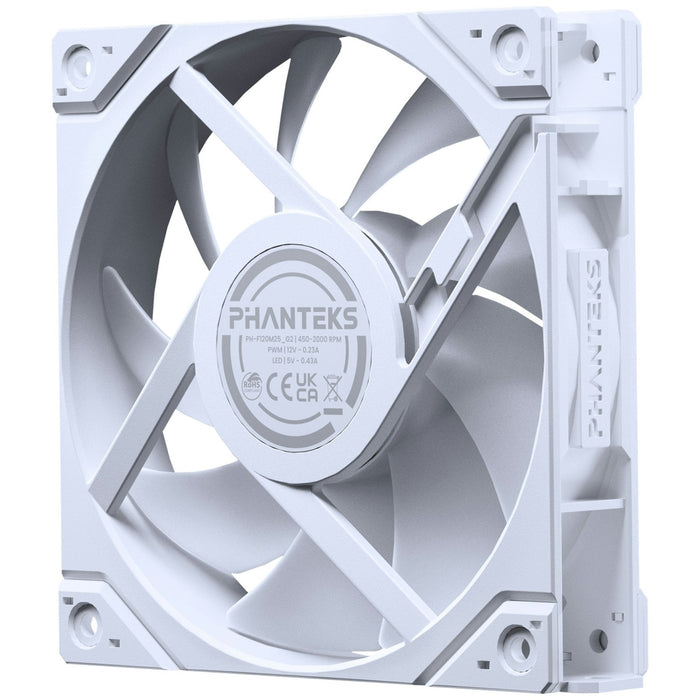 Phanteks M25 Gen2 Reverse Airflow DRGB White 120mm PWM Fan