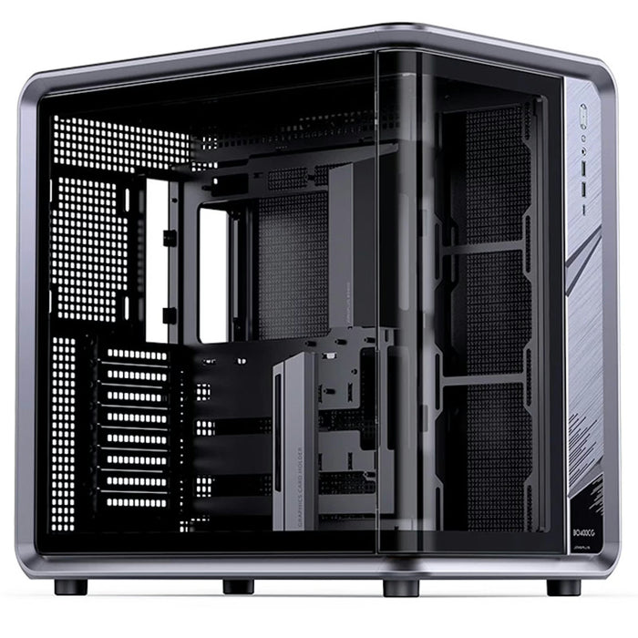 Jonsplus BO400CG Curved Glass Aluminium Dual Chamber ATX Case