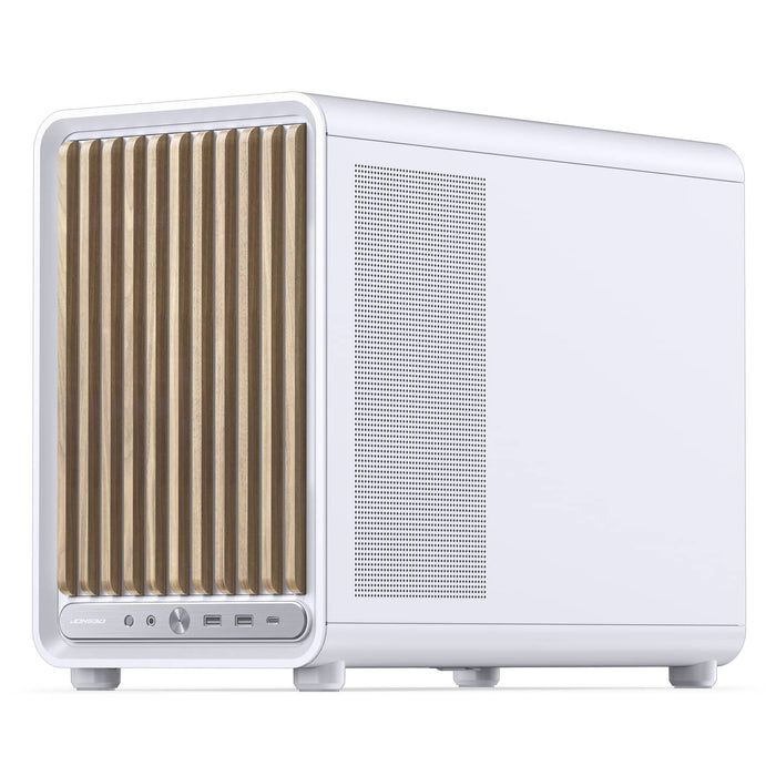 Jonsbo D33 Wood Tempered Glass MATX Case - White