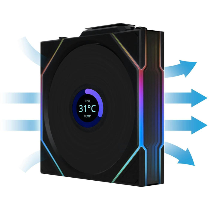 Lian-Li UNI FAN TL120 LCD Wireless ARGB Black 120mm Fan