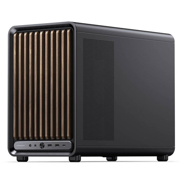 Jonsbo D33 Wood Tempered Glass MATX Case - Black