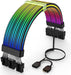 Asiahorse 3 x 8 Pin PCIE Black ARGB GPU Extension Cable