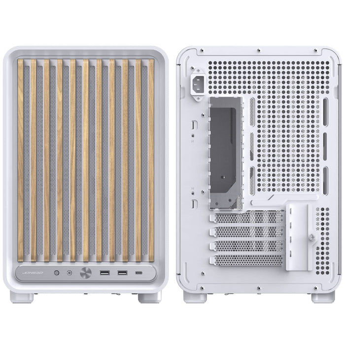 Jonsbo D33 Wood Tempered Glass MATX Case - White