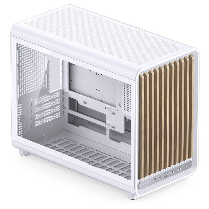 Jonsbo D33 Wood Tempered Glass MATX Case - White