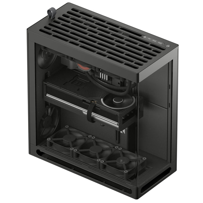 HAVN HS 360 Black Panoramic Glass ATX PC Case