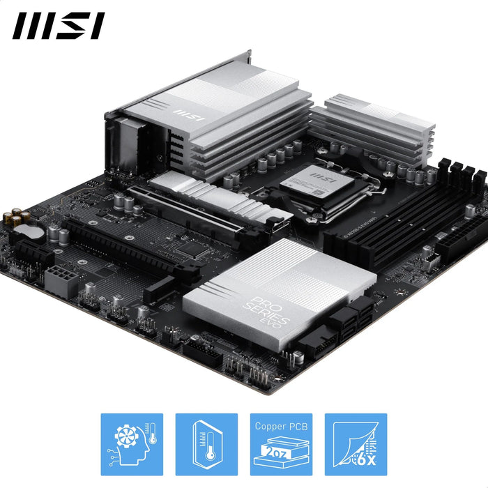 MSI PRO X870E-S EVO WIFI ATX AM5 Motherboard