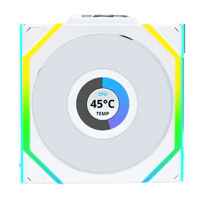 Lian-Li UNI SL120 Wireless LCD A-RGB White Reverse 120mm Fan