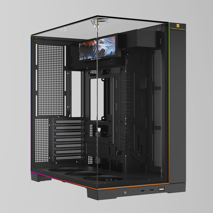 Thermalright TL-A70 VISION ARGB Black Dual Chamber ATX Case