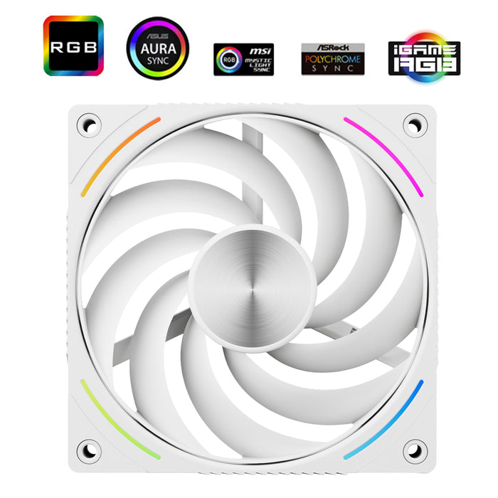 Thermalright TL-K12W-X28-R9 White A-RGB 120mm PWM Fan