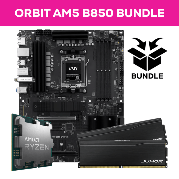 Orbit Ryzen AM5 Bundle - 32GB (2x16GB) 6000MHz DDR5 RAM & MSI PRO B850-S WIFI6E