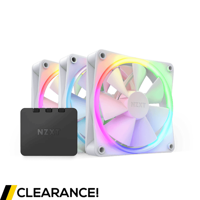 NZXT F120 RGB White 120mm PWM Triple Pack - Grade A