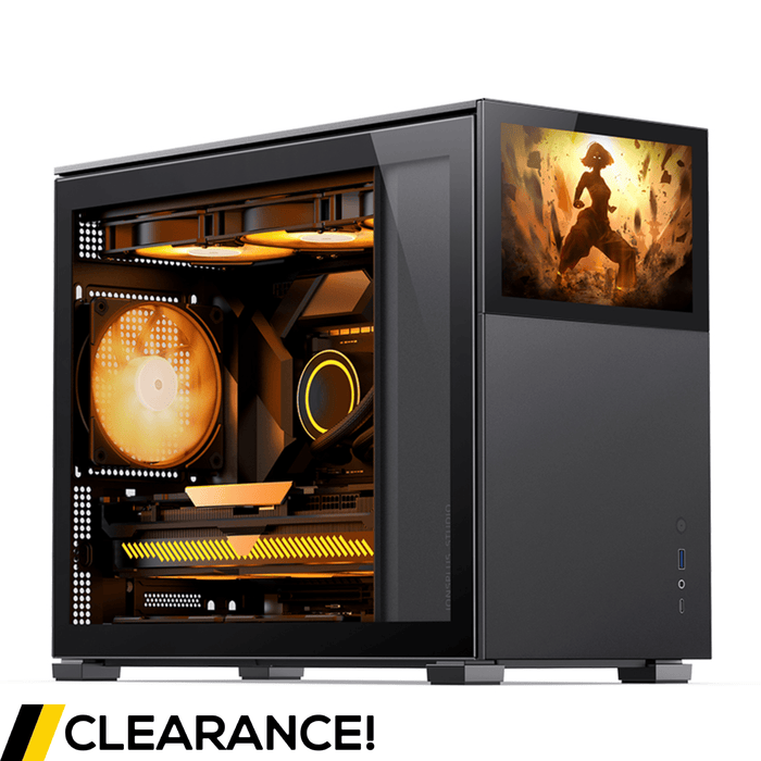 Jonsbo D31 Standard Screen Black Micro-ATX Case - Grade B