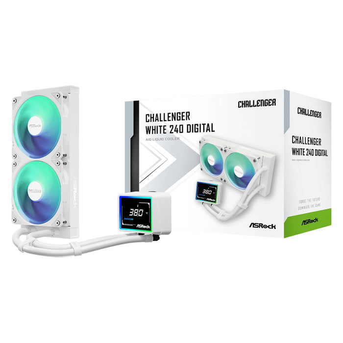 ASRock Challenger 240 Digital White AIO Liquid CPU Cooler