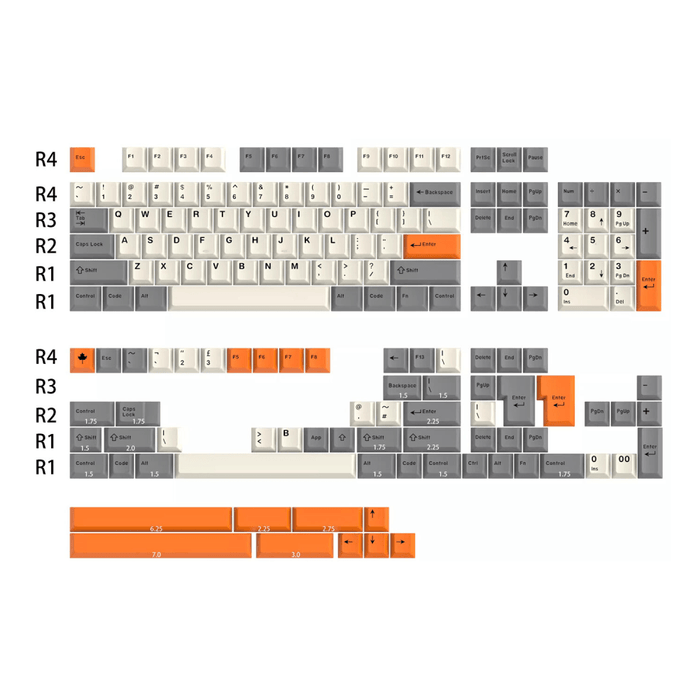 DaYe Beta Cherry Profile Doubleshot ABS Keycaps