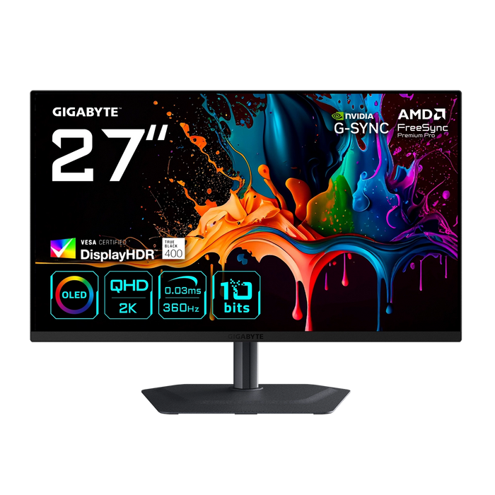 27" Gigabyte MO27Q3 QD-OLED QHD 360HZ Gaming Monitor
