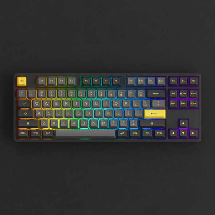 Akko 5087B Plus Black & Gold RGB TKL ANSI CS Silver