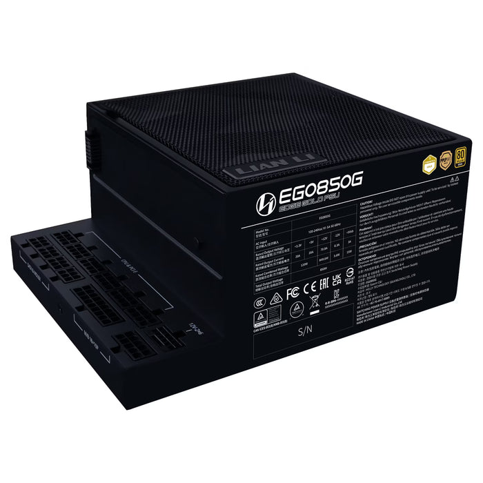850W Lian Li Edge ATX 3.1 Gold Modular PSU Black