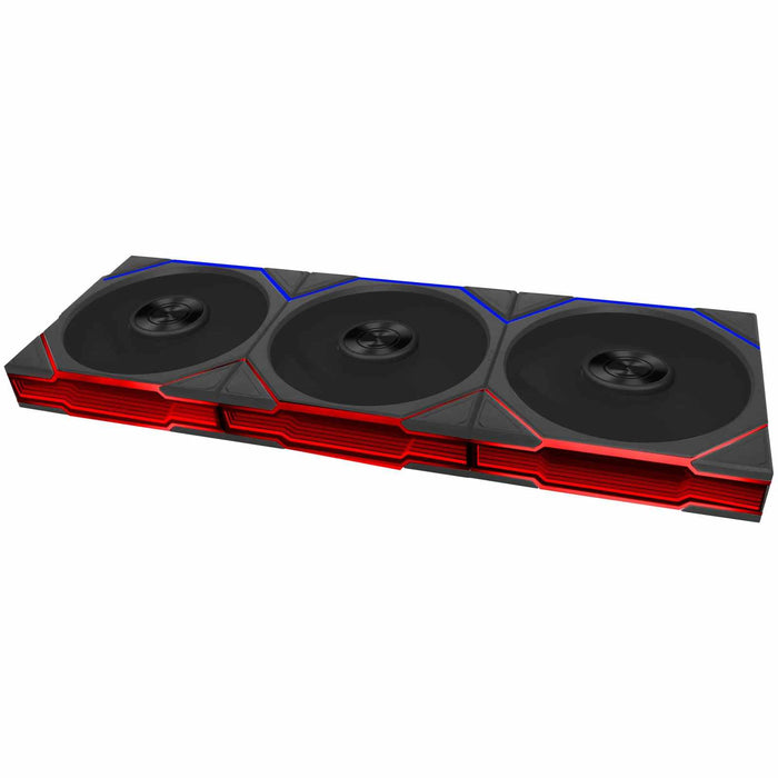 Lian Li UNI FAN TL FLEX Reverse 120mm Triple Fan Pack with Controller - Black