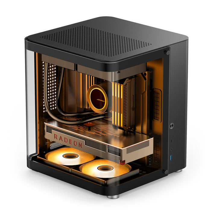 Jonsbo TK-1 2.0 Black Micro-ATX Glass Case