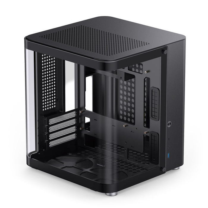 Jonsbo TK-1 2.0 Black Micro-ATX Glass Case