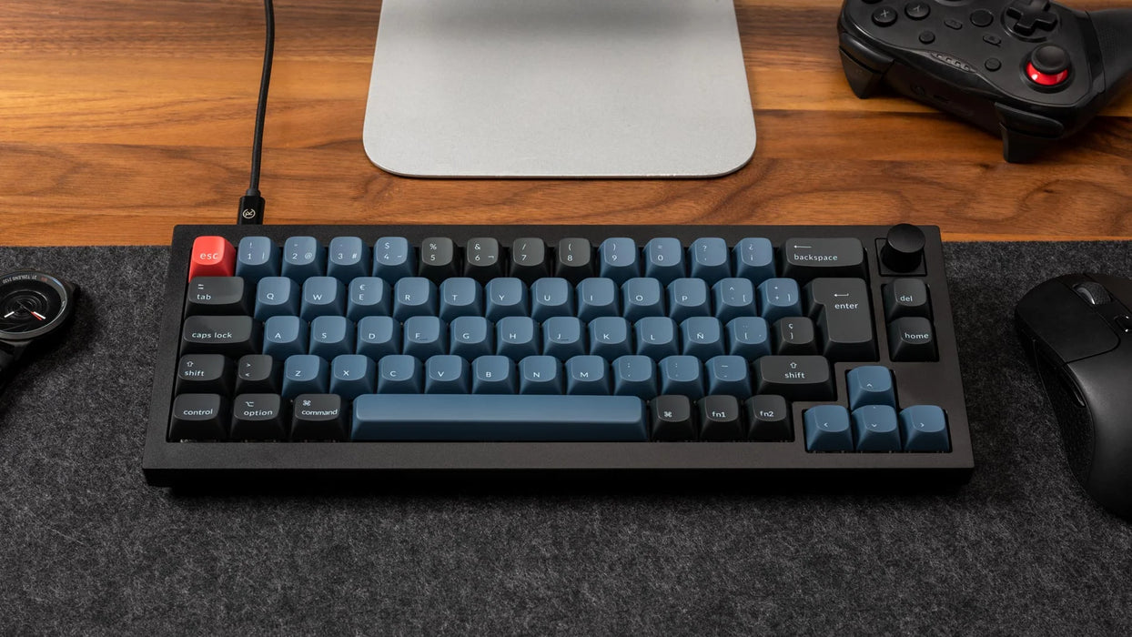 Keychron Q2 Knob Carbon Black RGB 65% ISO UK Gateron G Pro Red