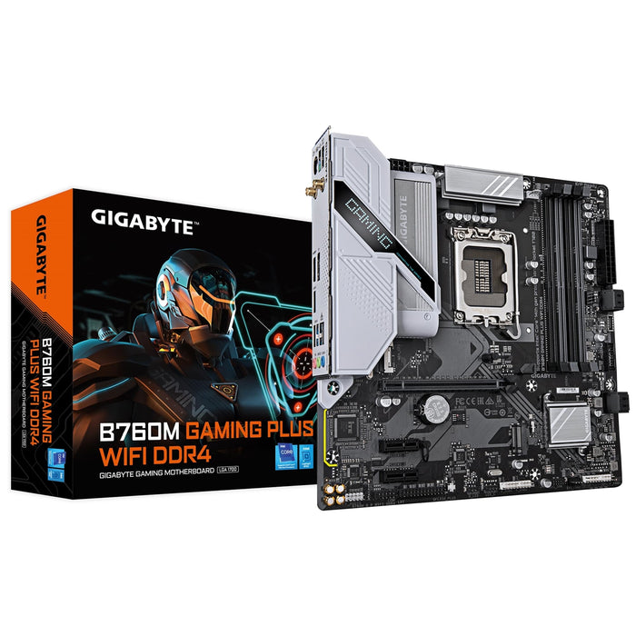 Gigabyte B760M GAMING PLUS WIFI DDR4 Micro-ATX LGA 1700 Motherboard