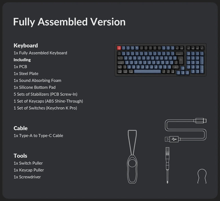 Keychron K4 Pro RGB 96% ISO UK Hot-Swap K Pro Red - Grade A