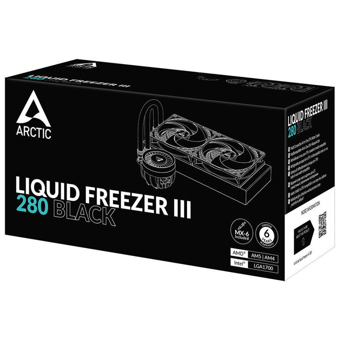 Arctic Liquid Freezer III Black 280mm AIO Liquid Cooler - Grade A