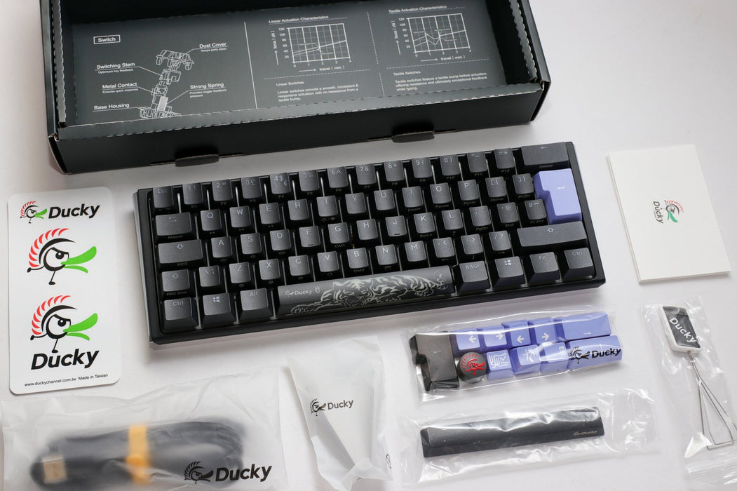 Ducky One 3 Mini Black UK ISO RGB Cherry MX Silver