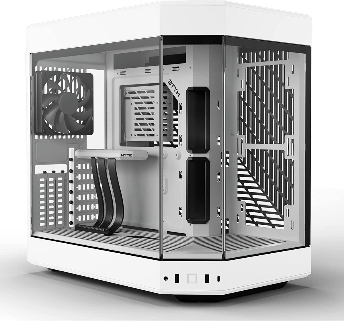 HYTE Y60 Dual Chamber ATX PC Case Snow White — Computer Orbit