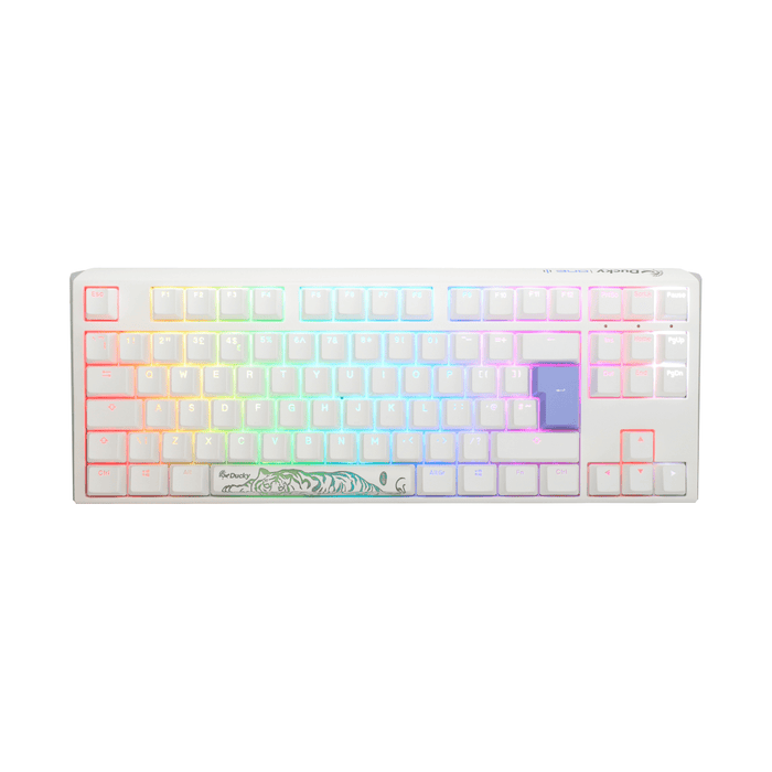 Ducky One 3 TKL Pure White UK ISO RGB Cherry MX Silver